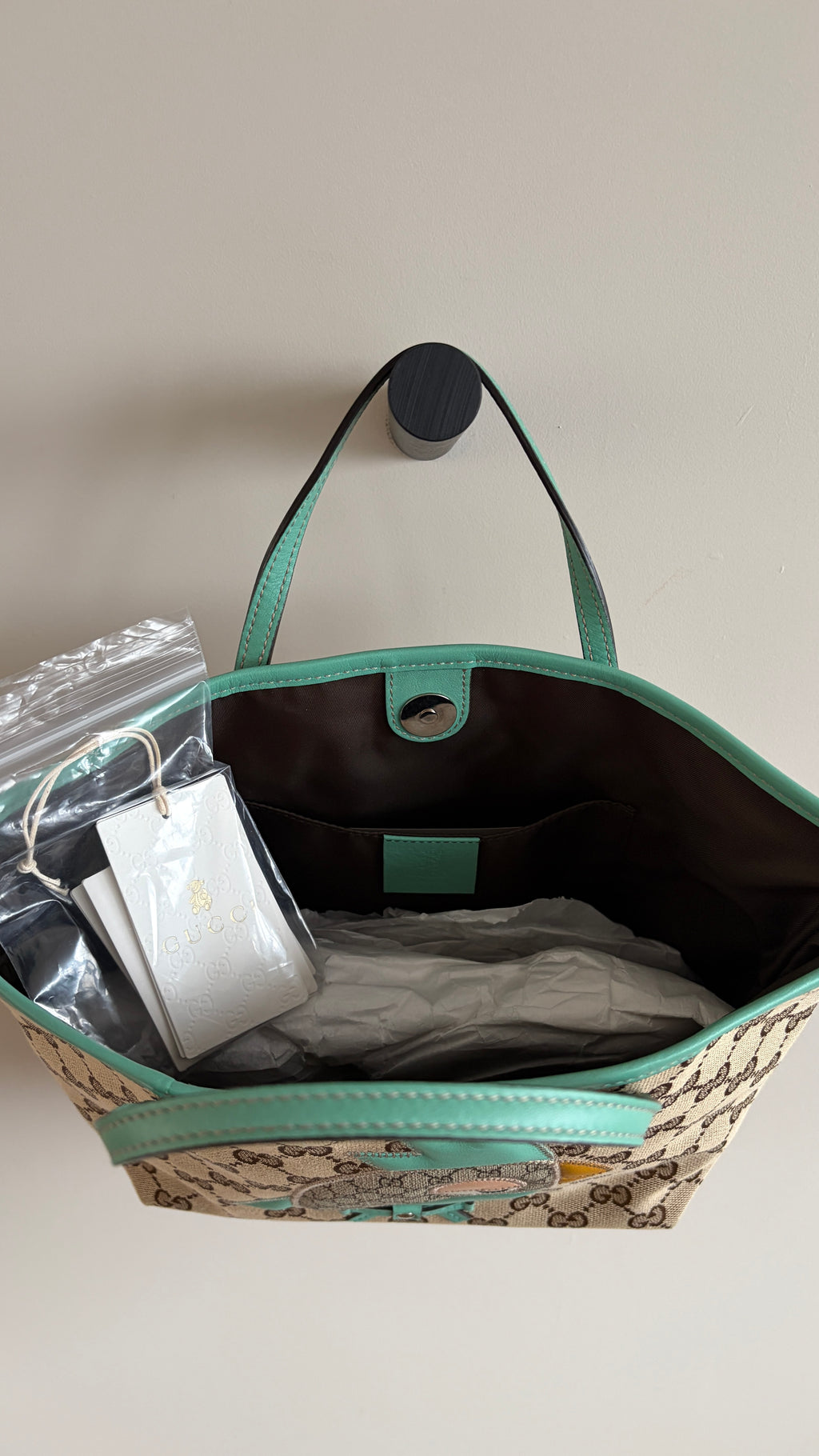 Gucci Children's Zoo Pappagallo Aqua - Inside