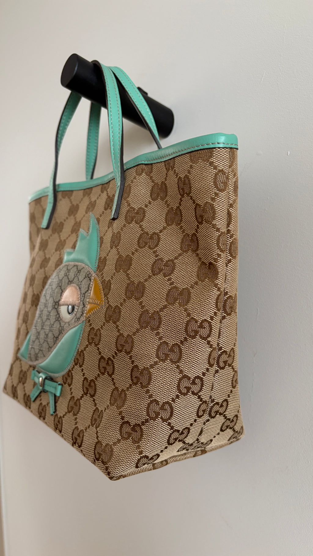 Gucci Children's Zoo Pappagallo Aqua - Zijkant detail