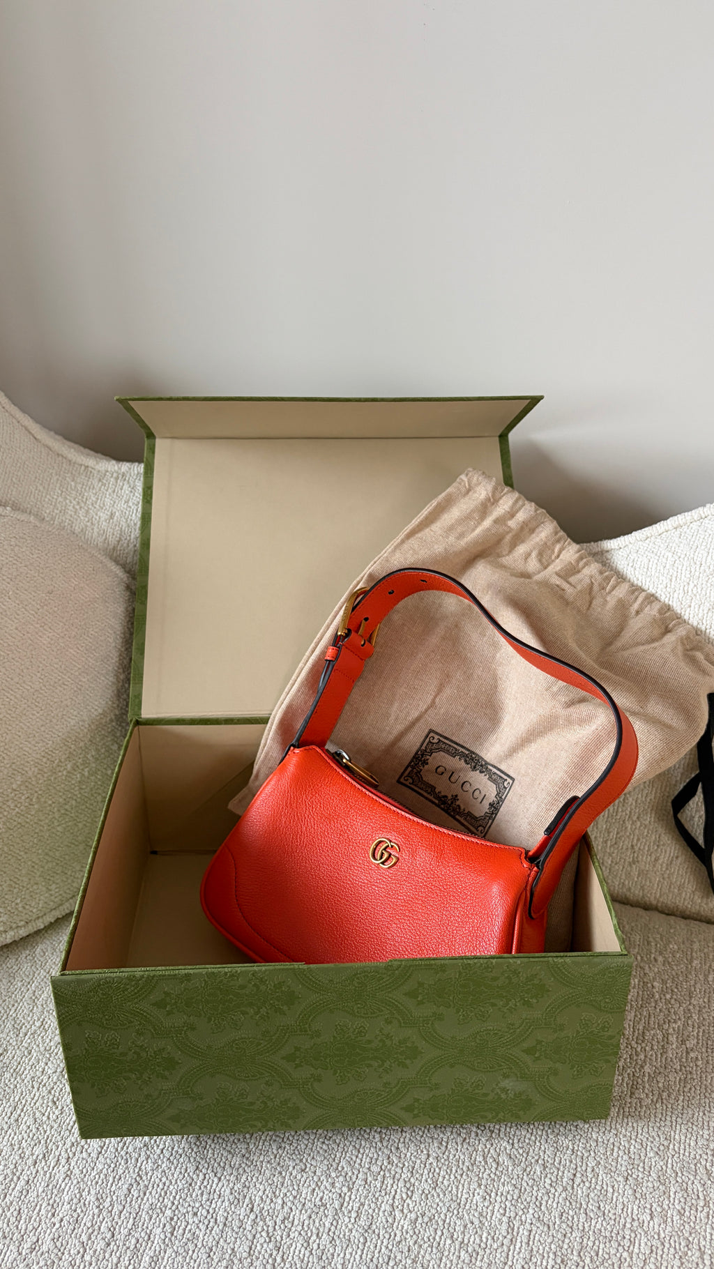 Gucci Marmont Aphrodite Oranje - Dustbag, Box