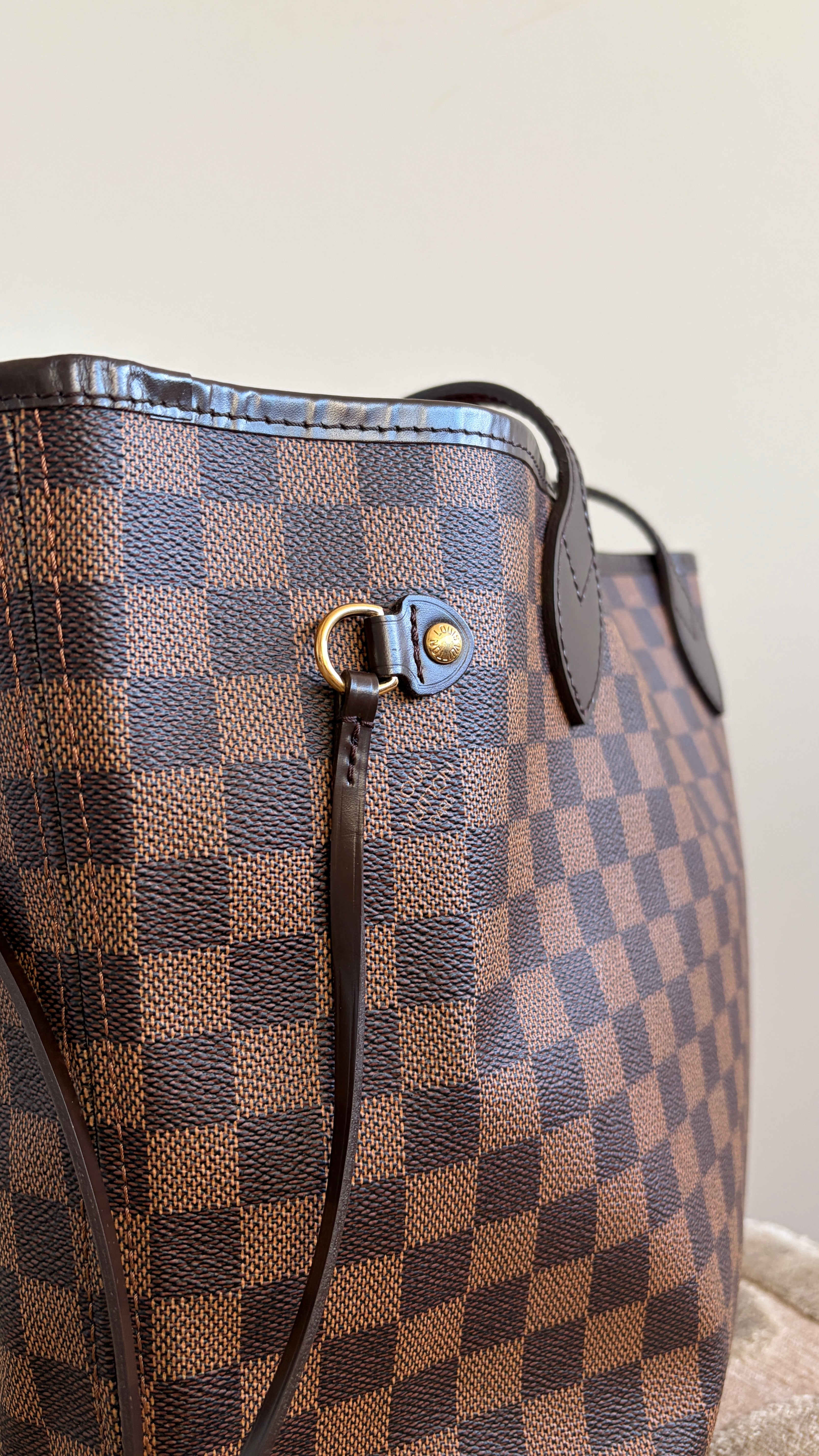 Louis Vuitton Neverfull MM Damier Ebène - Productfoto 11