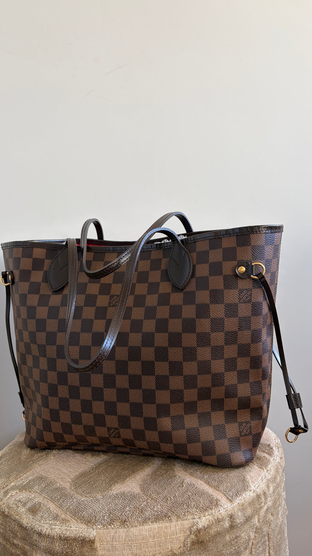 Louis Vuitton Neverfull MM Damier Ebène - Productfoto 12