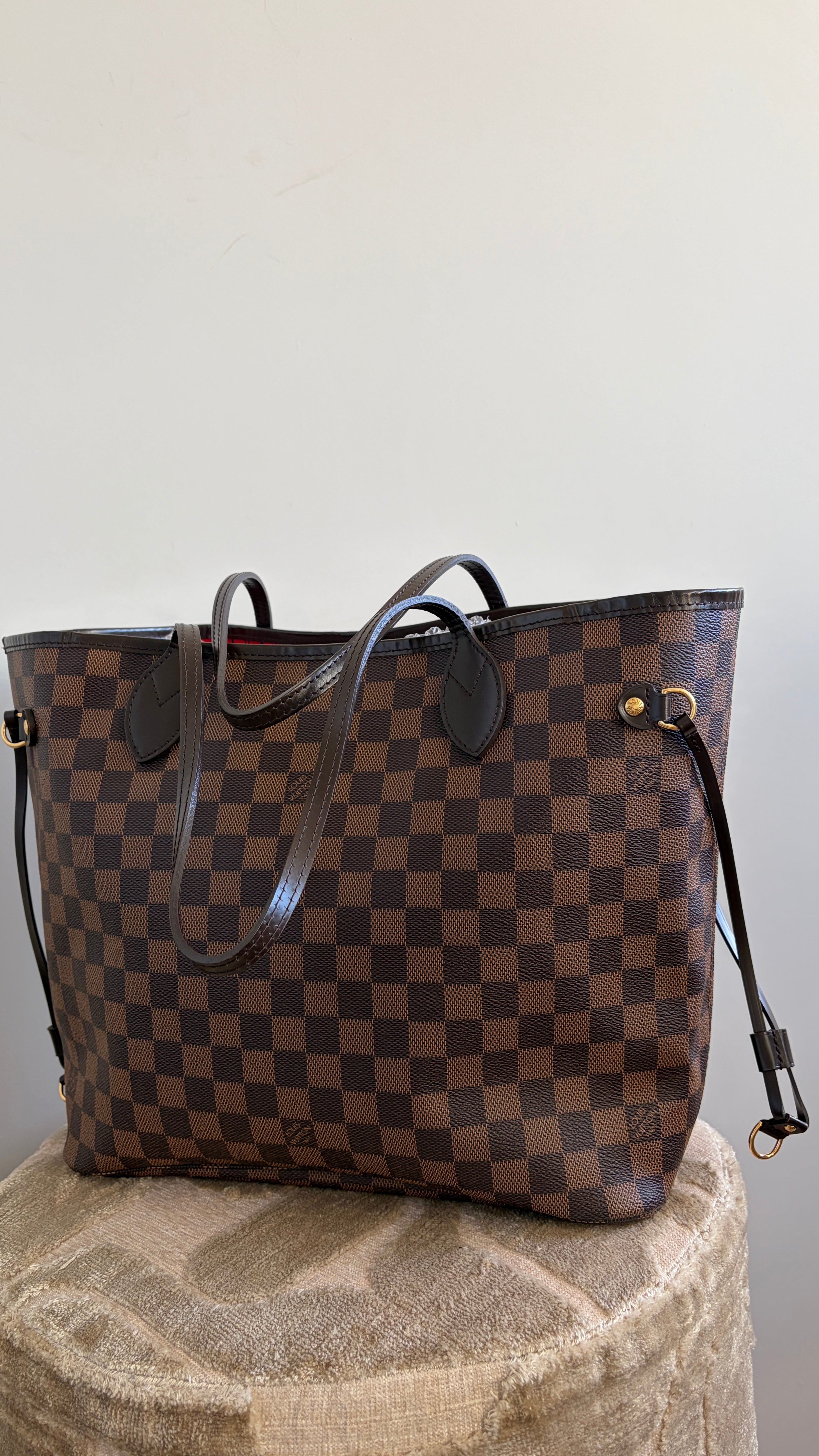 Louis Vuitton Neverfull MM Damier Ebène - Productfoto 12