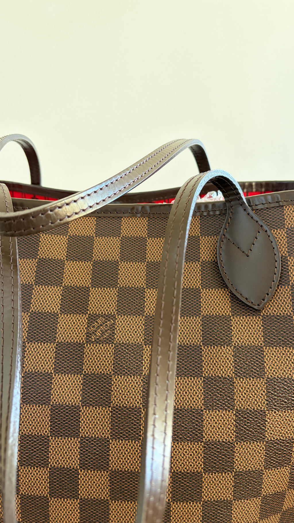 Louis Vuitton Neverfull MM Damier Ebène - Productfoto 13