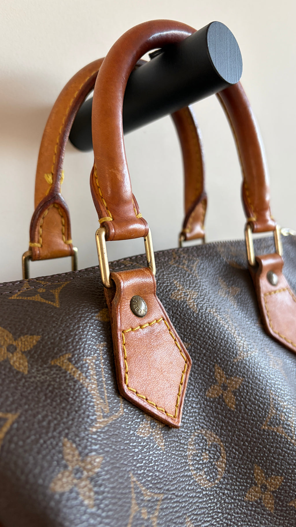 Louis vuitton Speedy 25 - detail hengsels 