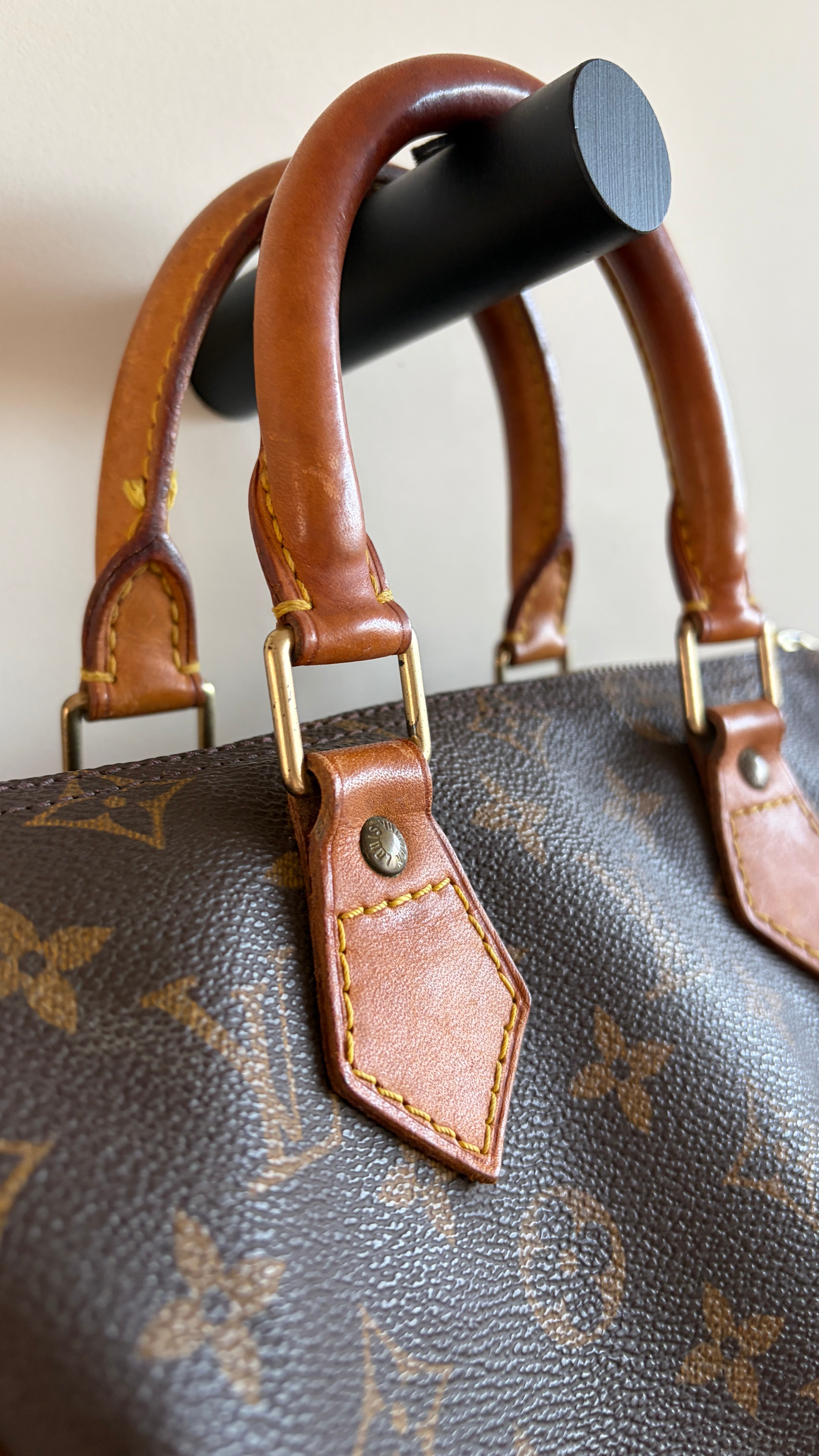 Louis vuitton Speedy 25 - detail hengsels 