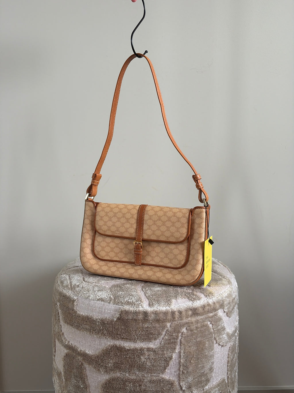 TRE100 - CELINE Macadam Belt Flap One Shoulder Bag - 1 
