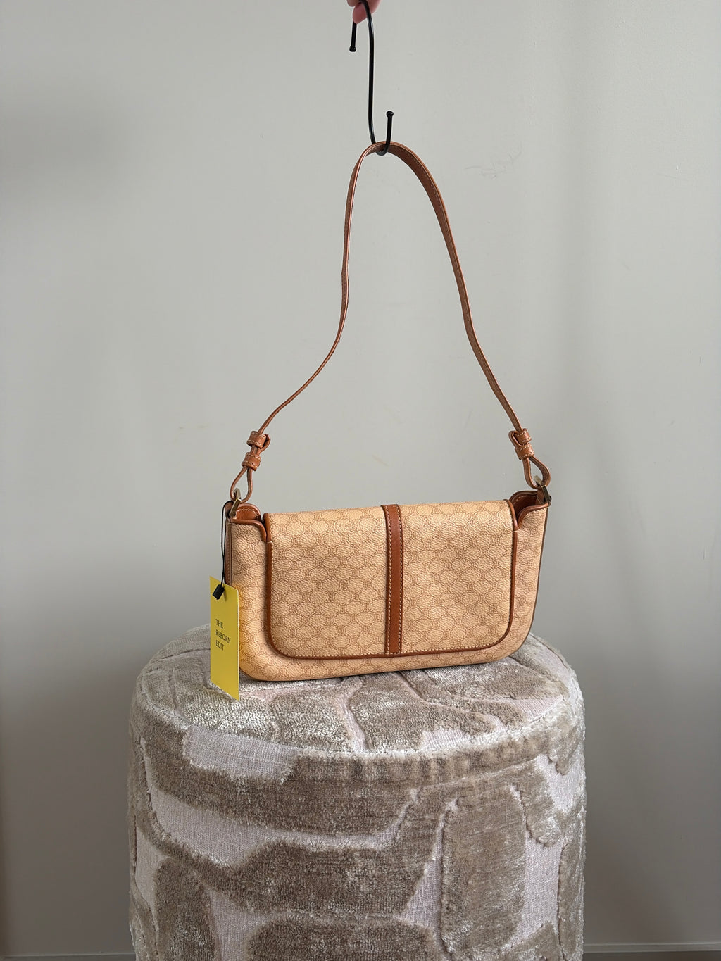 TRE100 - CELINE Macadam Belt Flap One Shoulder Bag - 3