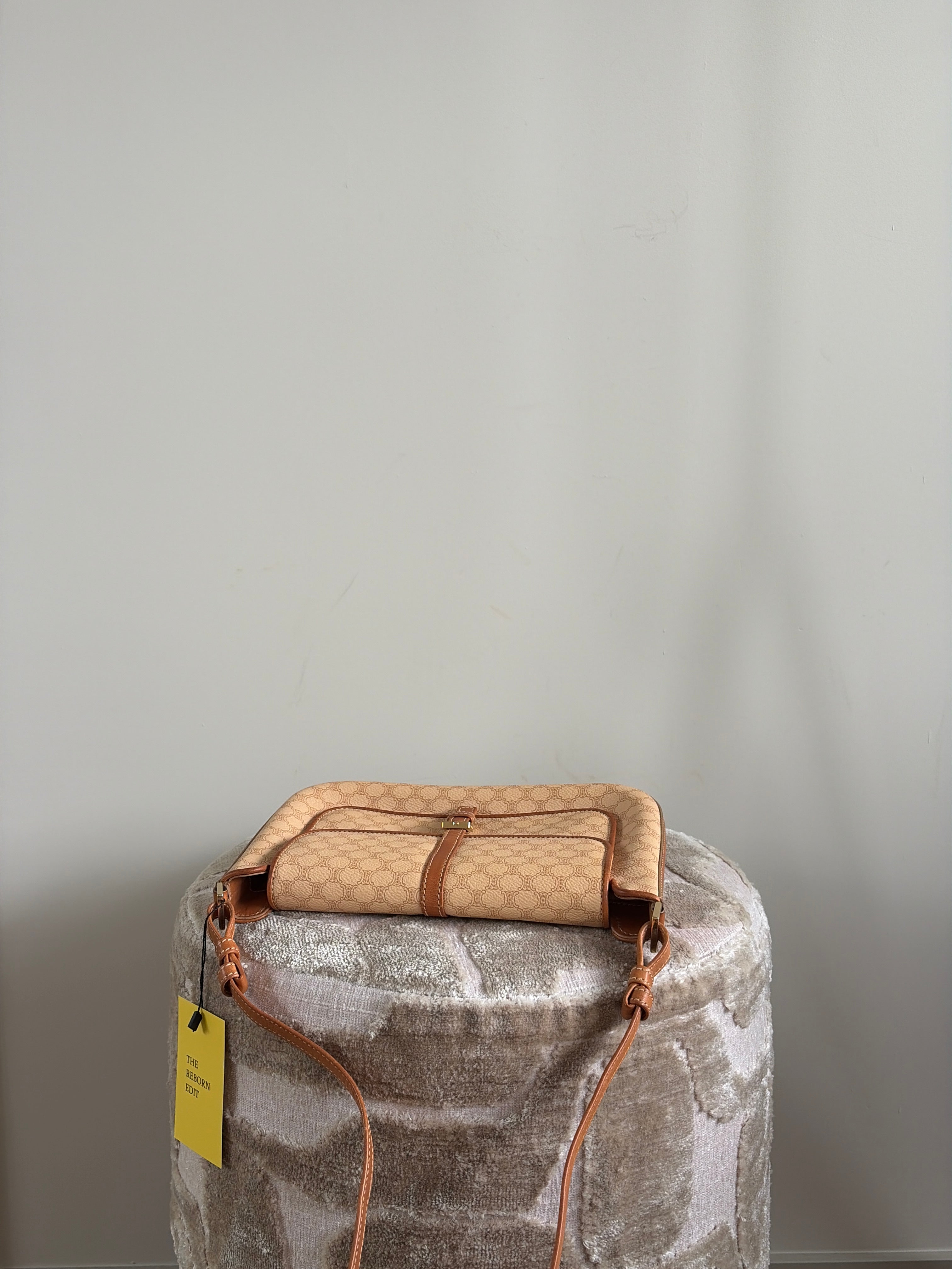 TRE100 - CELINE Macadam Belt Flap One Shoulder Bag - 9