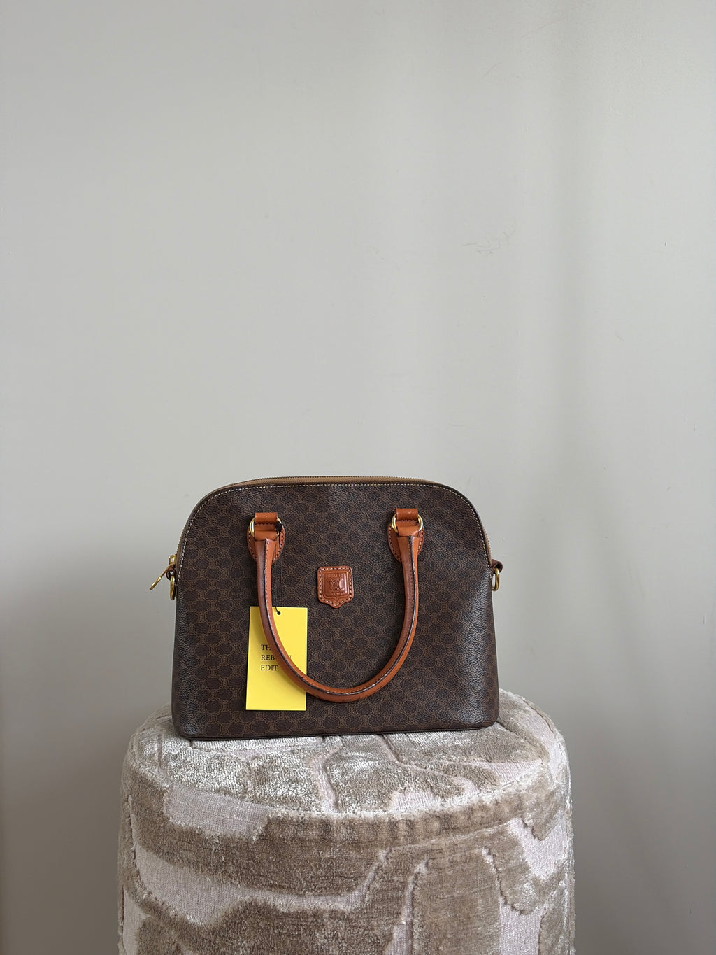 TRE101 - CELINE Macadam Dome Handbag - 1
