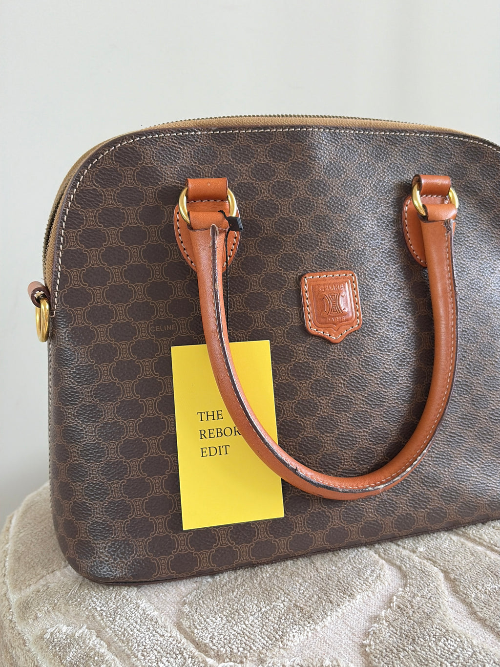 TRE101 - CELINE Macadam Dome Handbag - 10