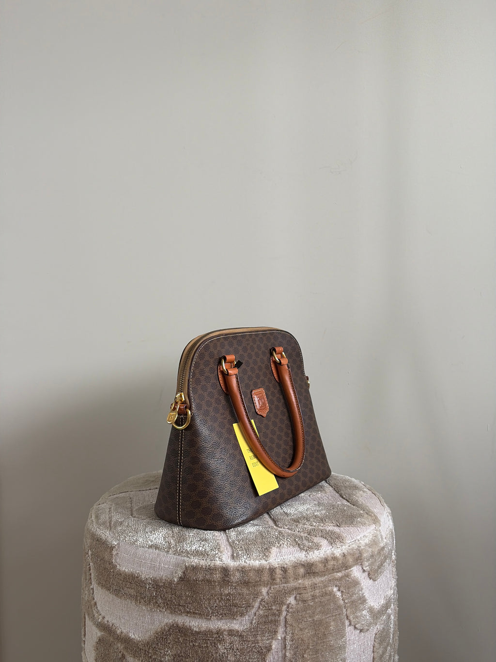 TRE101 - CELINE Macadam Dome Handbag - 2