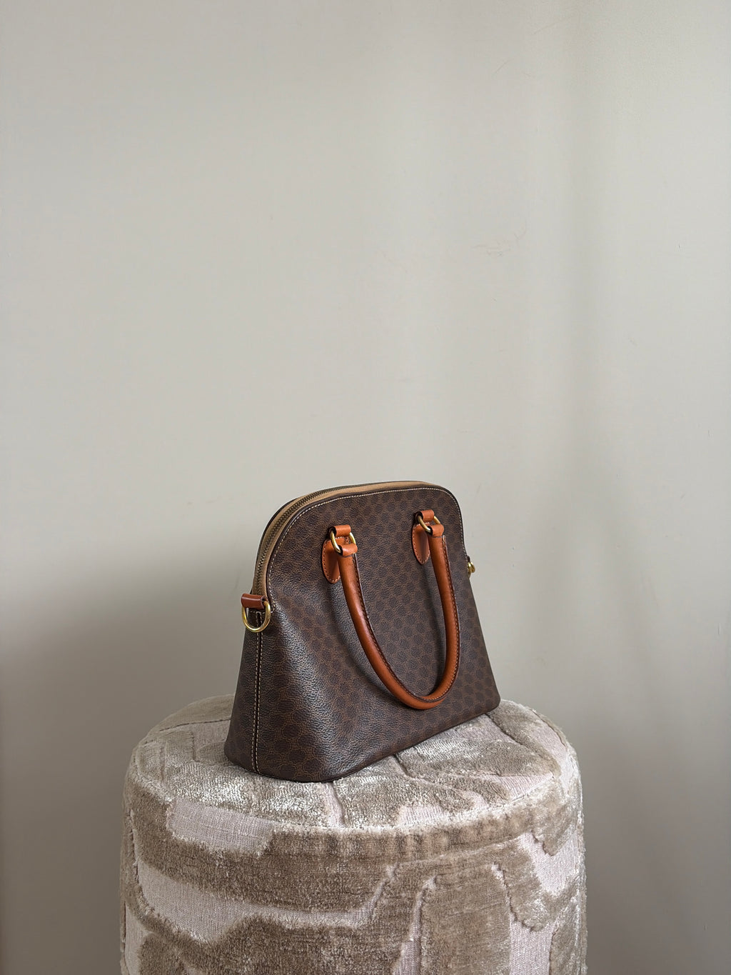 TRE101 - CELINE Macadam Dome Handbag - 4