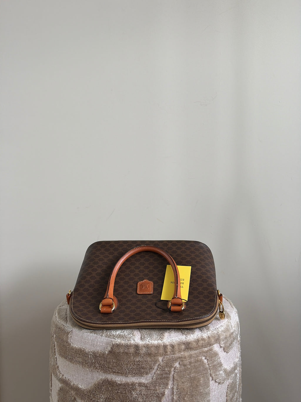 TRE101 - CELINE Macadam Dome Handbag - 5