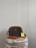 TRE102 - CELINE Macadam Pattern Shoulder Bag - 1