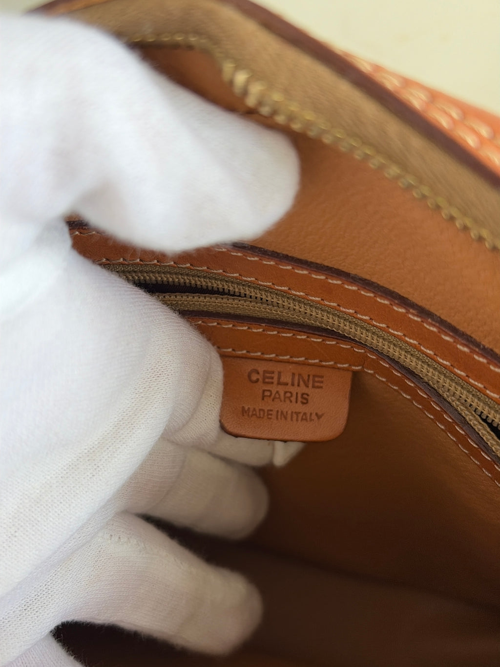TRE102 - CELINE Macadam Pattern Shoulder Bag - 14