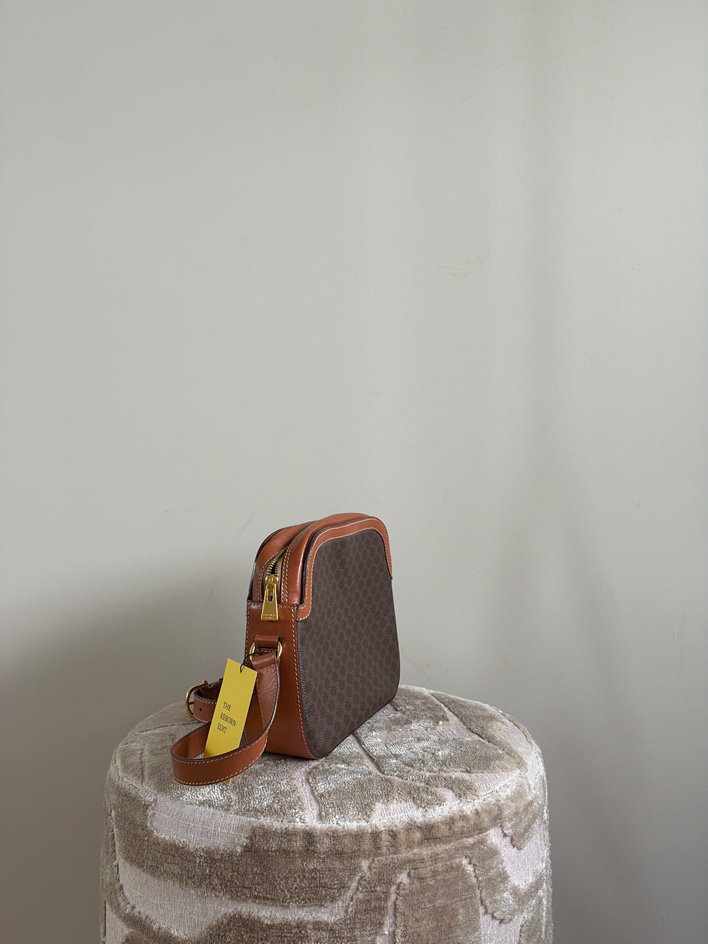 TRE102 - CELINE Macadam Pattern Shoulder Bag - 4