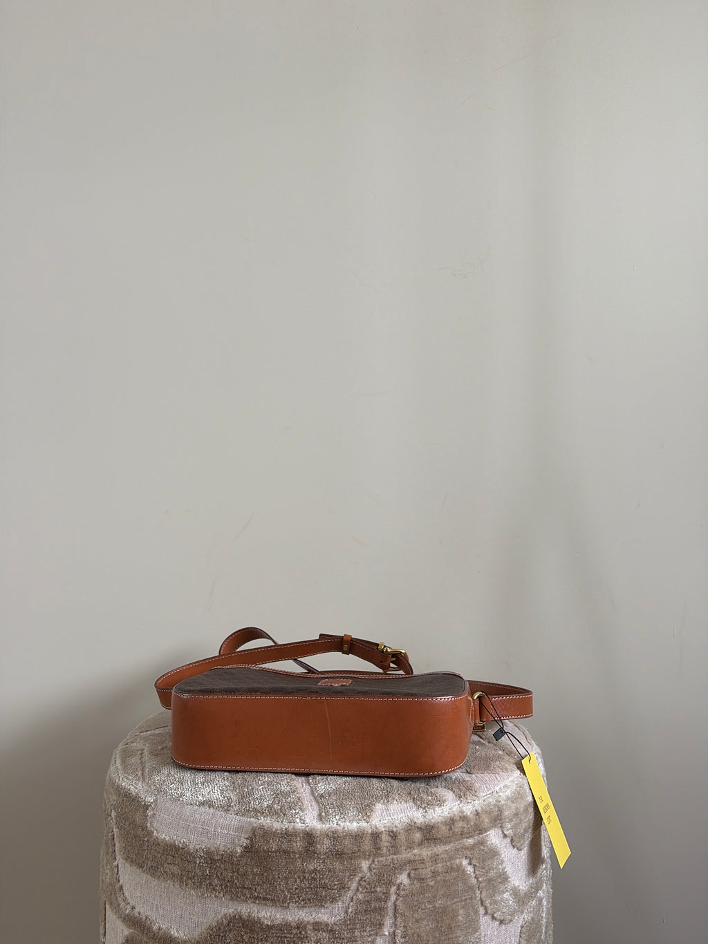 TRE102 - CELINE Macadam Pattern Shoulder Bag - 5