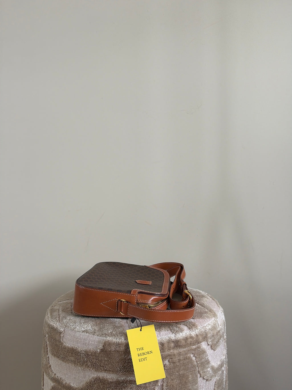 TRE102 - CELINE Macadam Pattern Shoulder Bag - 7
