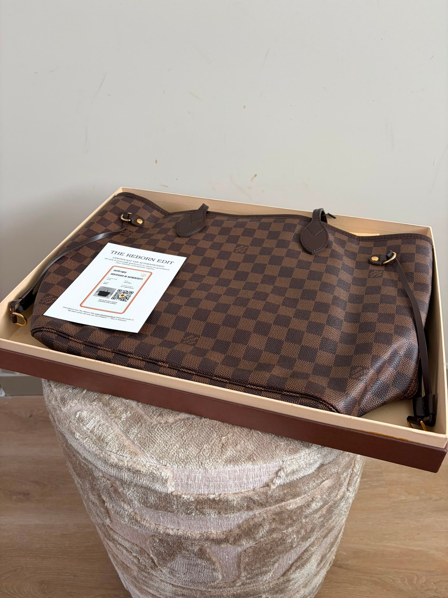 TRE103 - Louis Vuitton Neverfull MM Damier Ebène - `