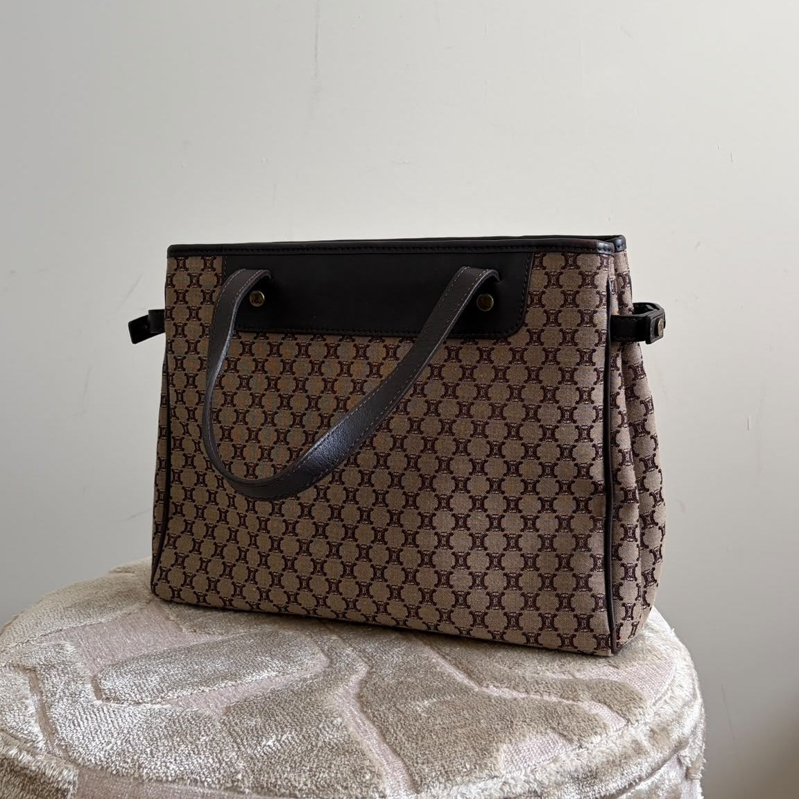 TRE124 - CELINE Macadam Canvas Shopper (2003) - 1