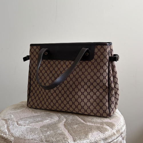 TRE124 - CELINE Macadam Canvas Shopper (2003) - 1