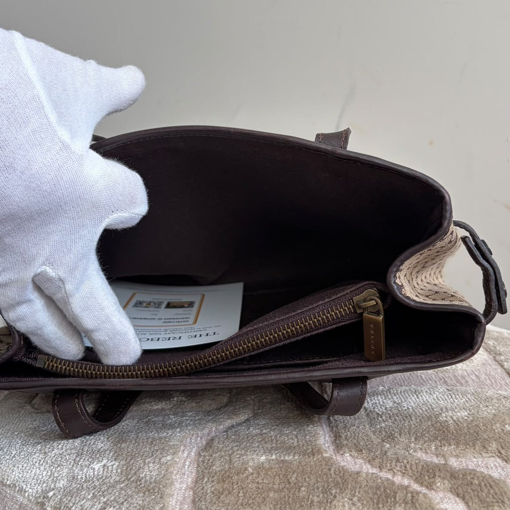 TRE124 - CELINE Macadam Canvas Shopper (2003) - 10