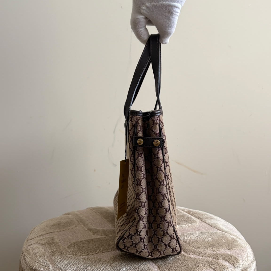TRE124 - CELINE Macadam Canvas Shopper (2003) - 3
