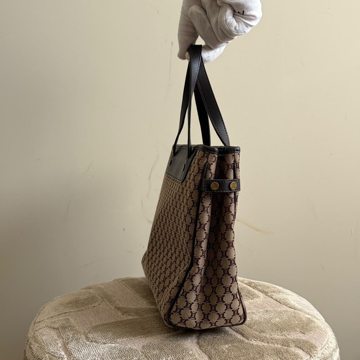 TRE124 - CELINE Macadam Canvas Shopper (2003) - 4