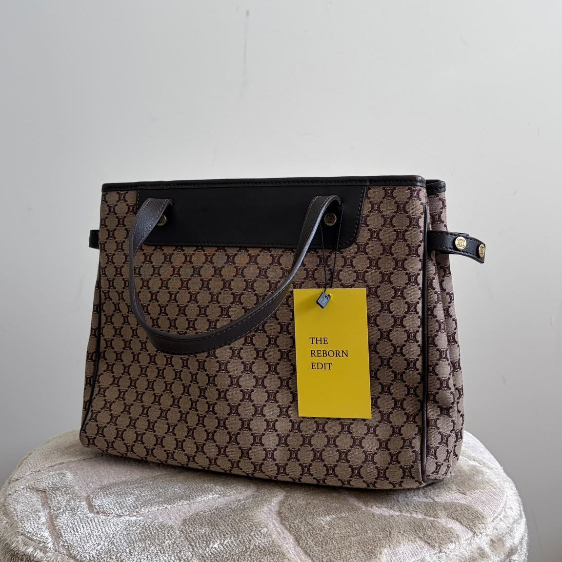 TRE124 - CELINE Macadam Canvas Shopper (2003) - 5