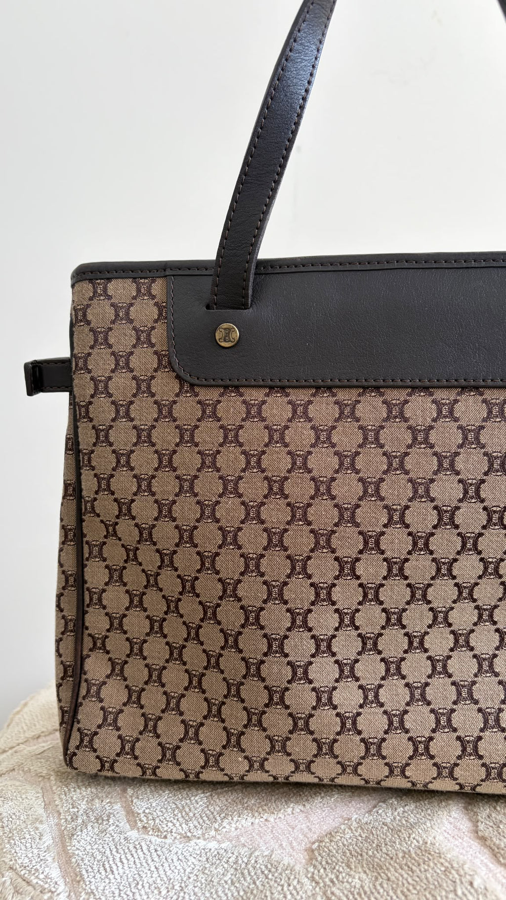 TRE124 - CELINE Macadam Canvas Shopper (2003) - 7