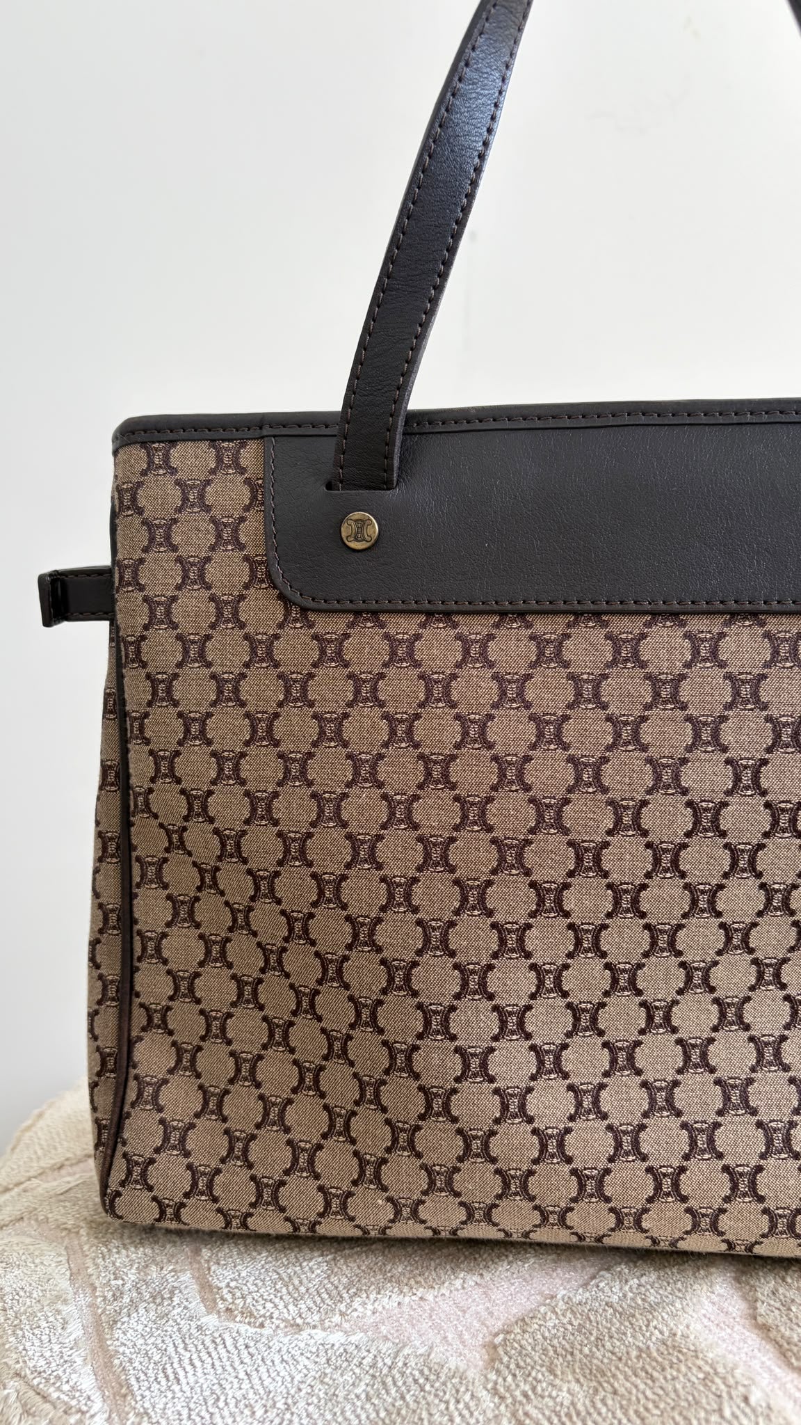 TRE124 - CELINE Macadam Canvas Shopper (2003) - 7