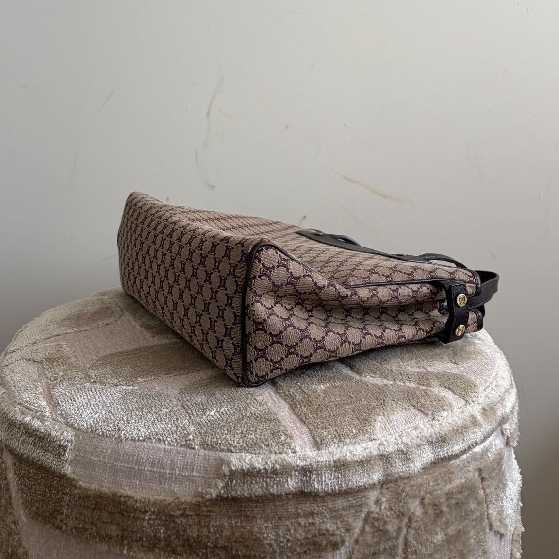 TRE124 - CELINE Macadam Canvas Shopper (2003) - 9