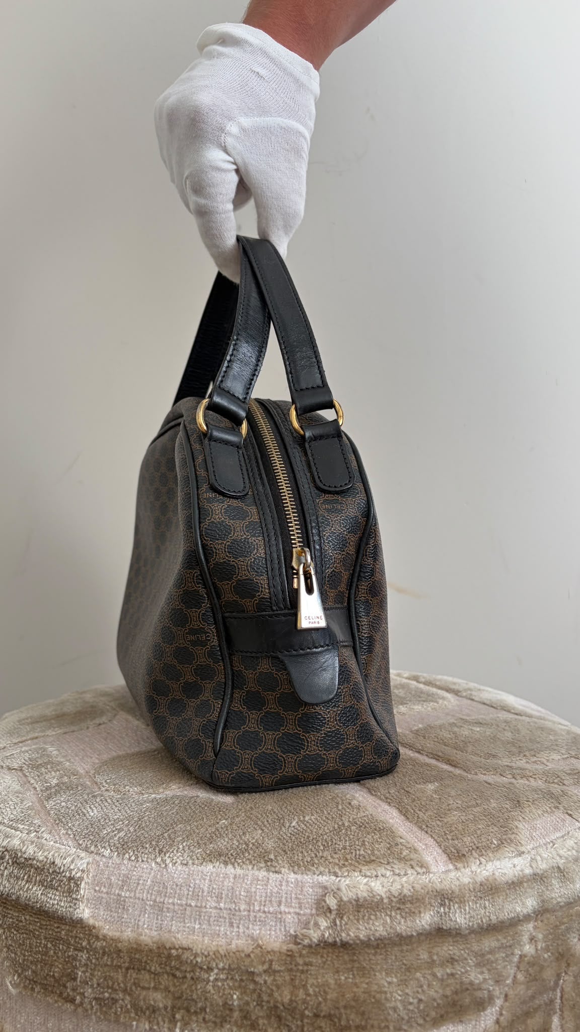 TRE126 - CELINE Macadam Dome Bag (1998) - 2