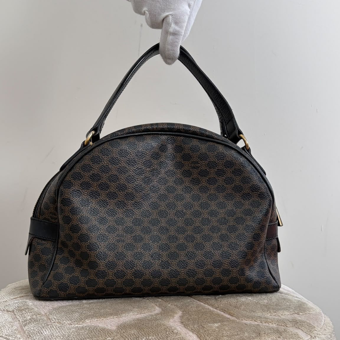 TRE126 - CELINE Macadam Dome Bag (1998) - 4