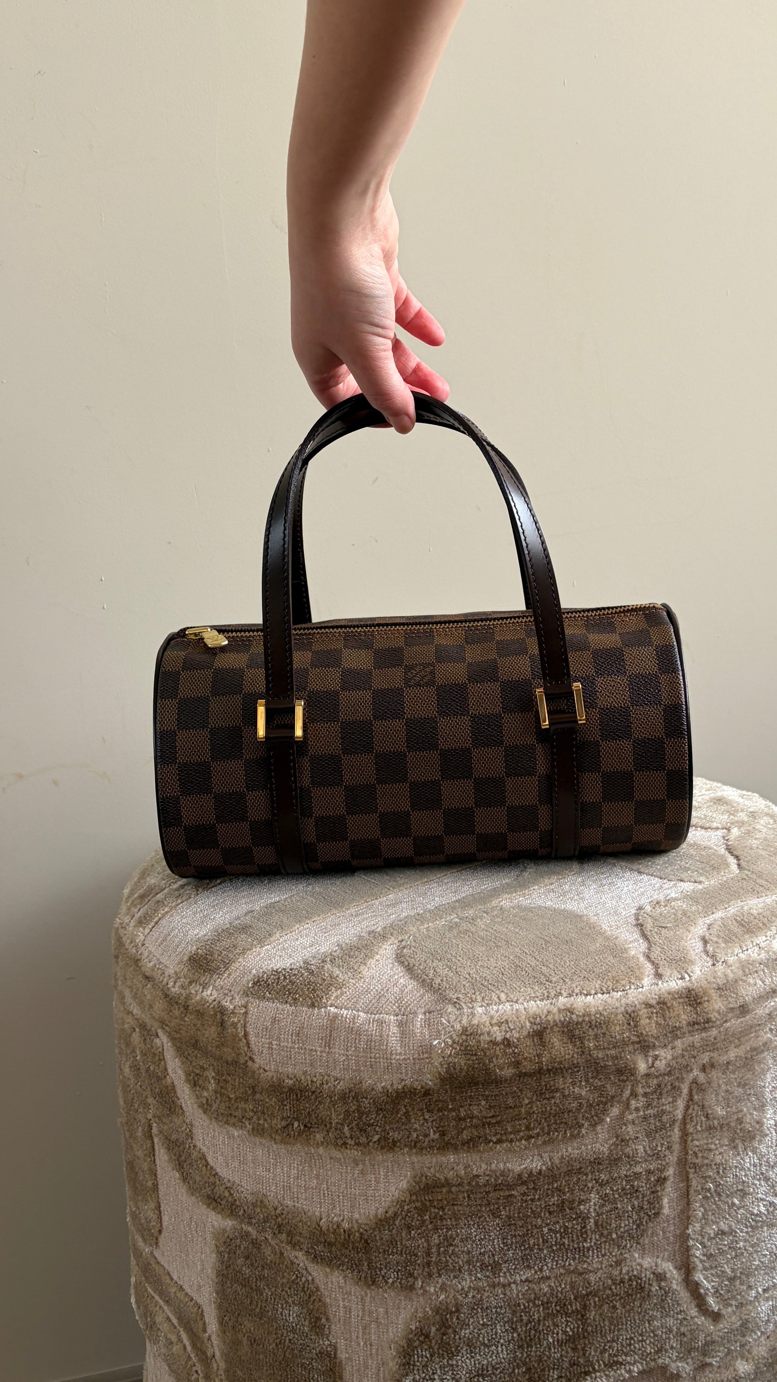 TRE40 - Louis Vuitton Papillon 28 Damier Ebene - productfoto 1