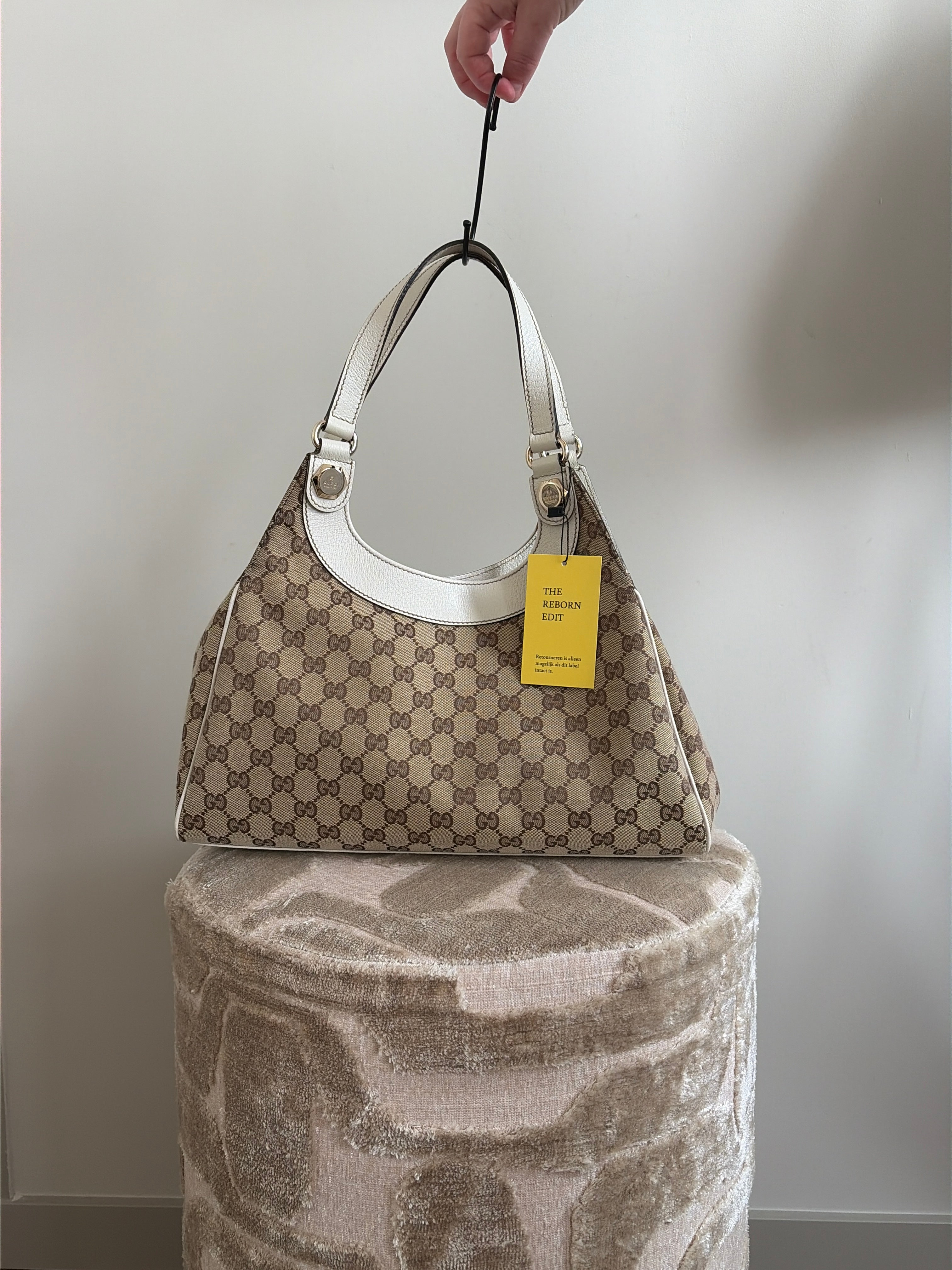 TRE43 - Gucci Abbey Hobo Charmy Beige - Productfoto 1