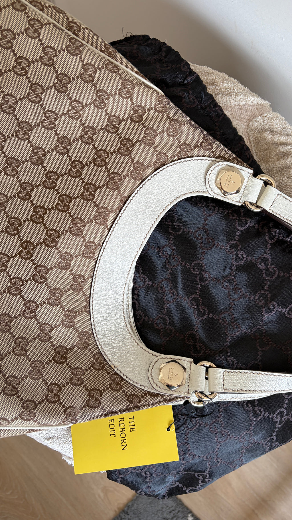 TRE43 - Gucci Abbey Hobo Charmy Beige - Productfoto 25