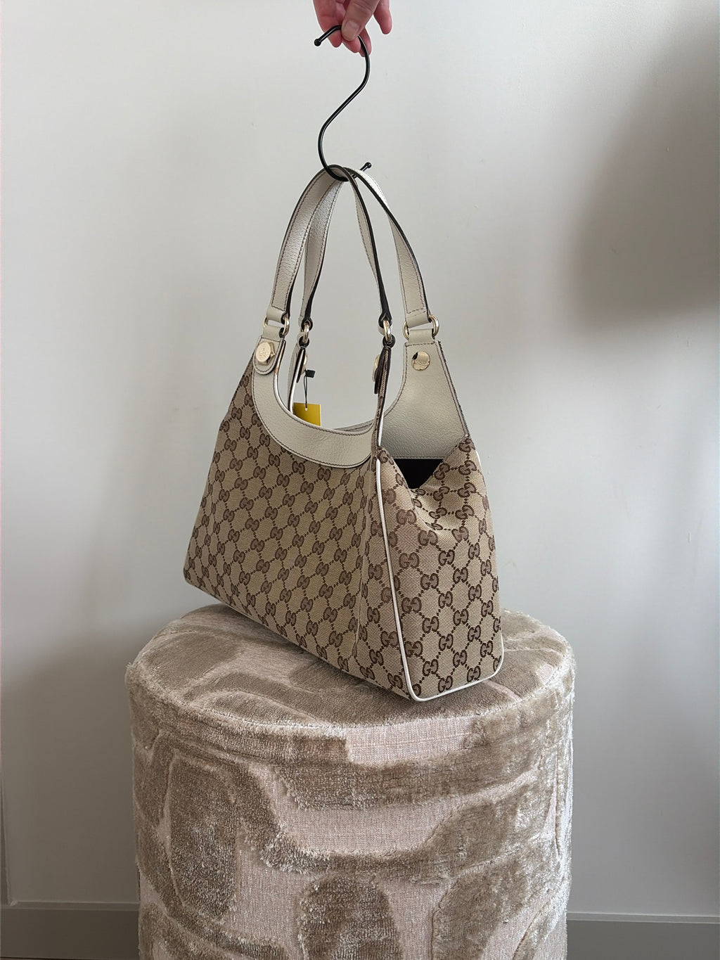 TRE43 - Gucci Abbey Hobo Charmy Beige - Productfoto 5