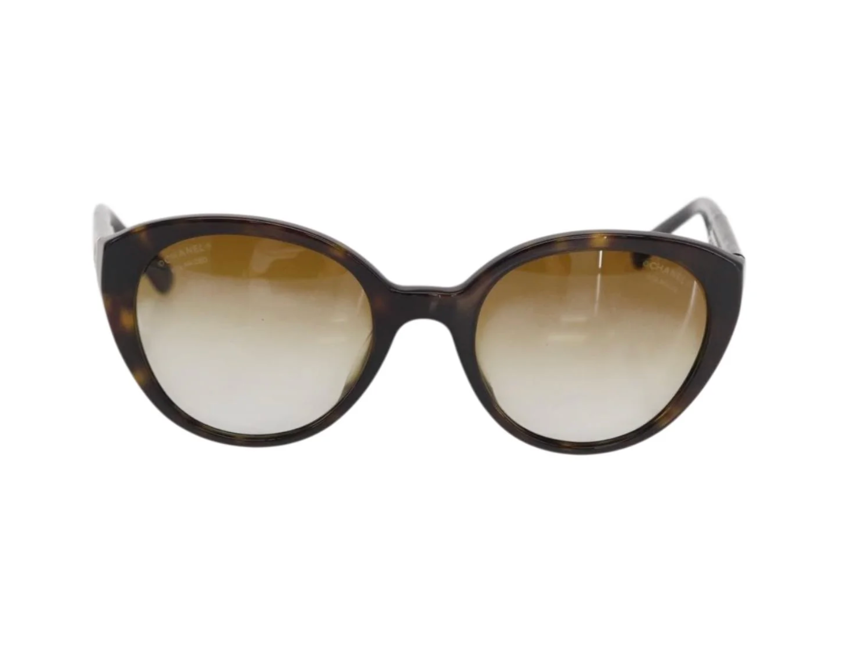 TRE47 - Chanel sunglasses plastic brown CC - 11