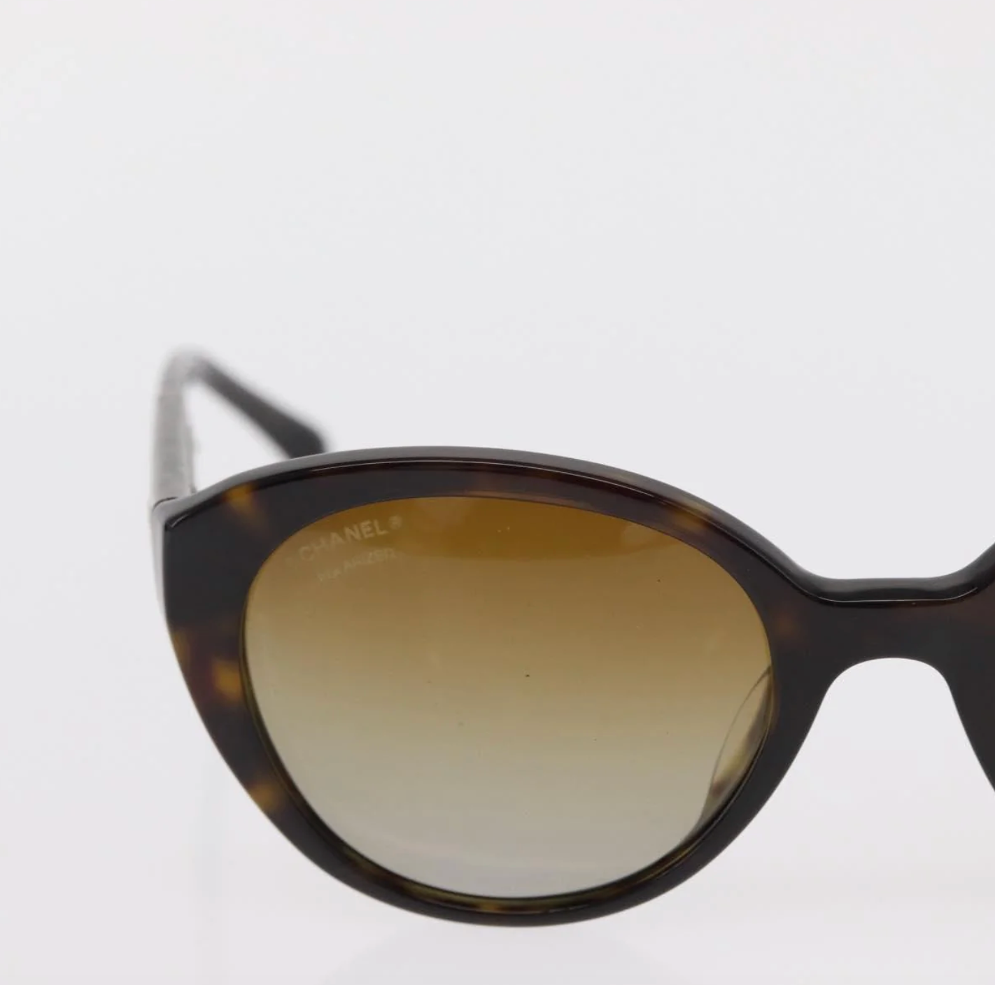 TRE47 - Chanel sunglasses plastic brown CC - 6