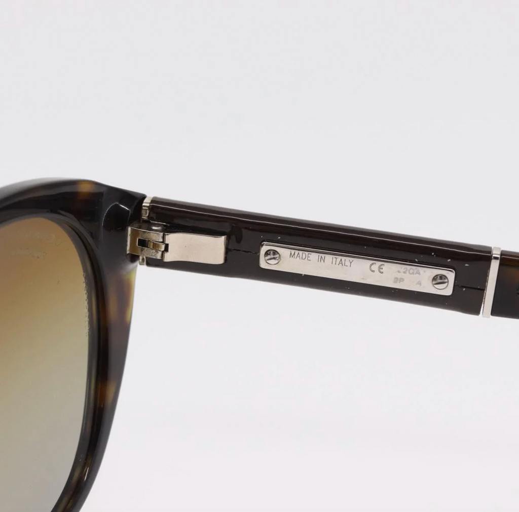 TRE47 - Chanel sunglasses plastic brown CC - 8