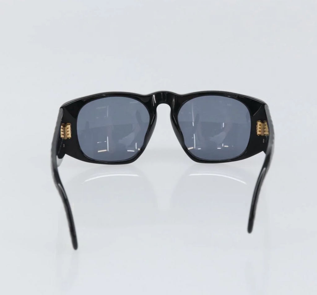 TRE48 - Chanel sunglasses plastic black CC - 2