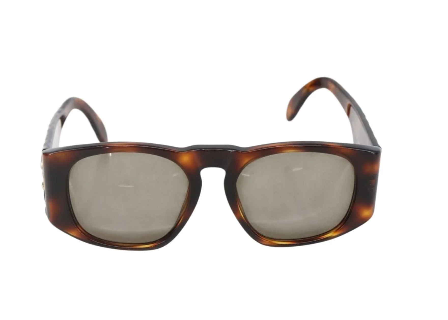 TRE49 - Chanel sunglasses plastic brown CC - 2