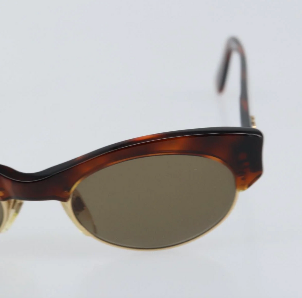 TRE50 - Chanel sunglasses plastic brown CC - 6