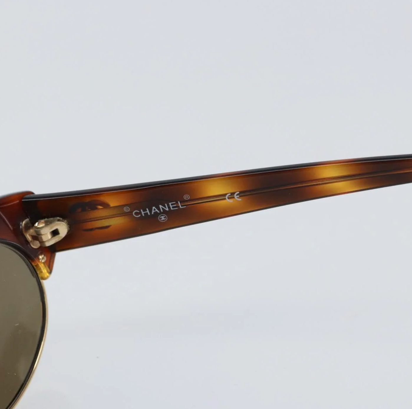 TRE50 - Chanel sunglasses plastic brown CC - 8