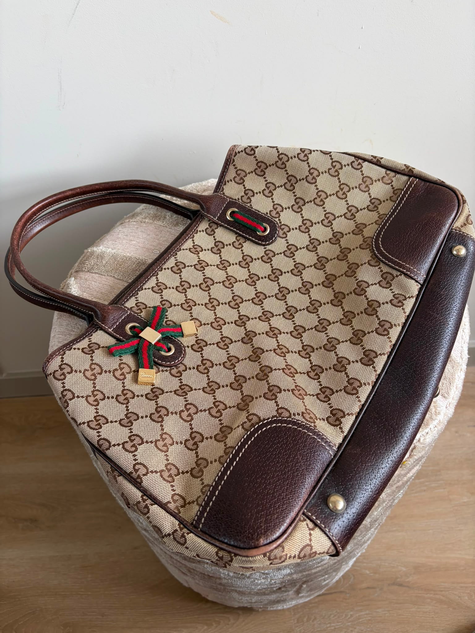 TRE94 - Gucci Pretty GG Canvas Web Sherry Line - 5