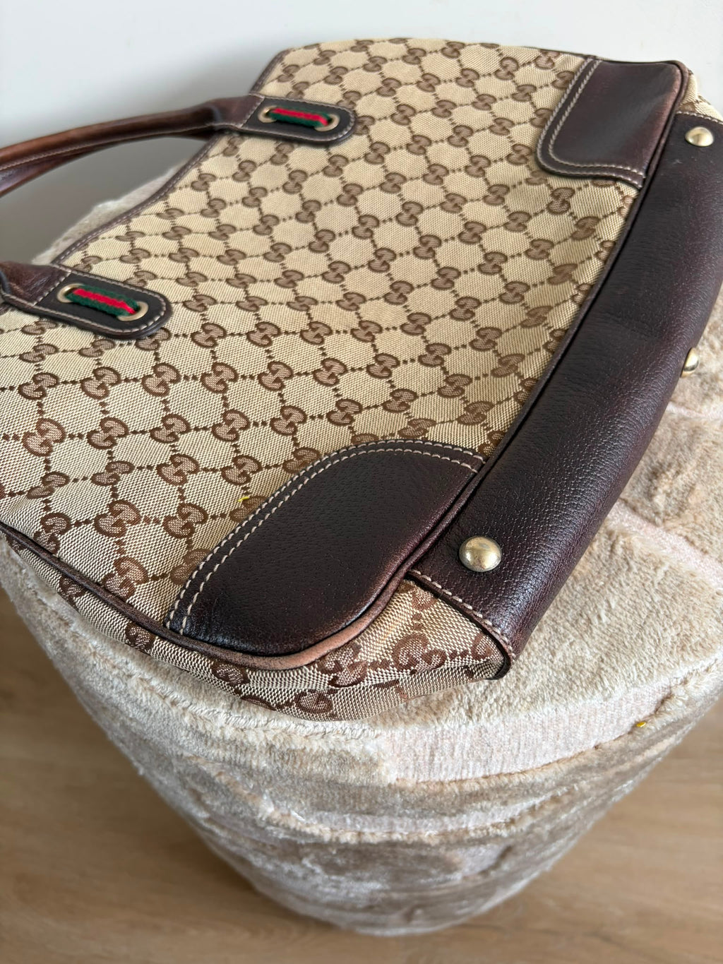 TRE94 - Gucci Pretty GG Canvas Web Sherry Line - 9