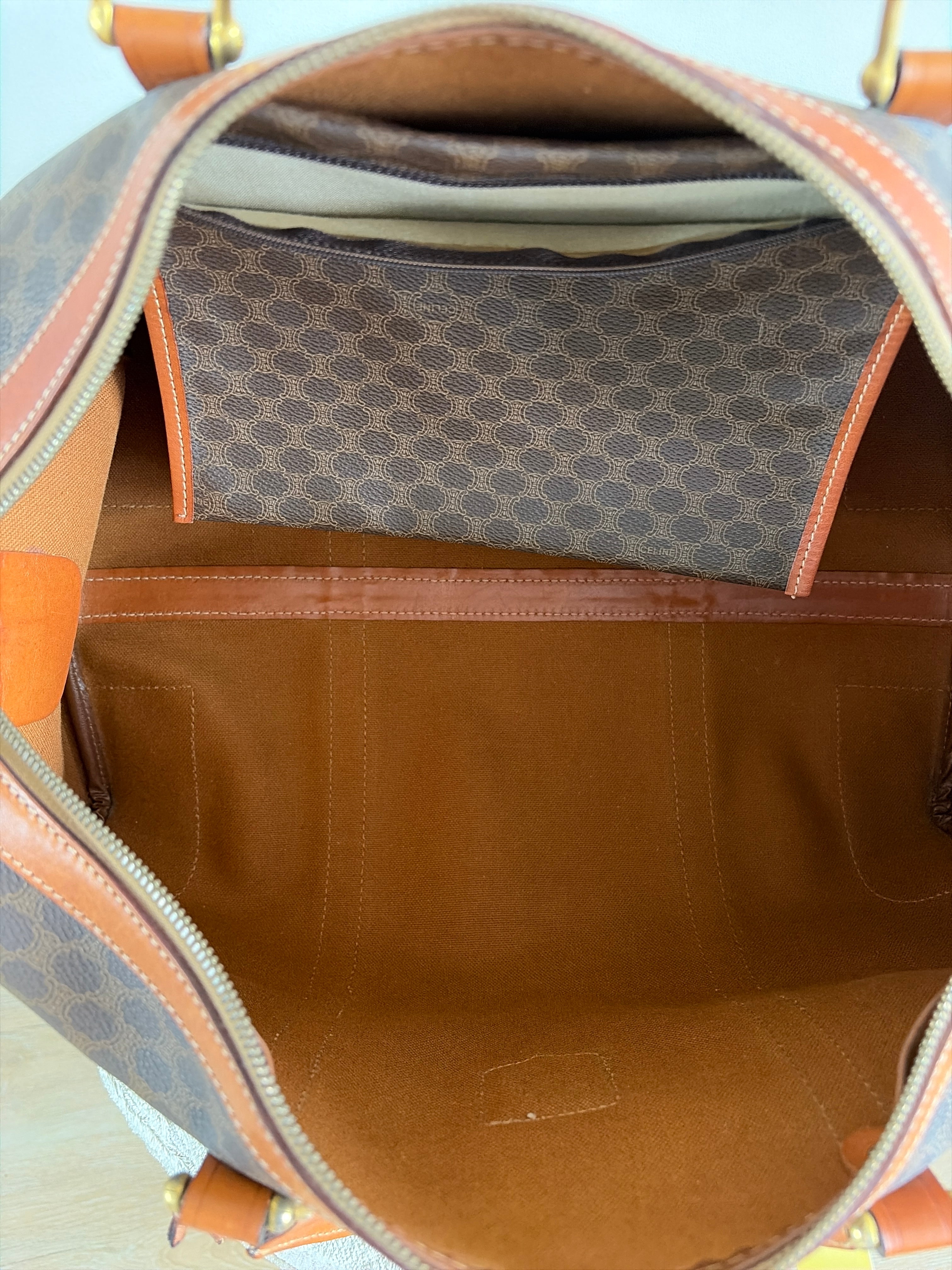 TRE99 - CELINE Macadam Canvas Boston Bag - 19