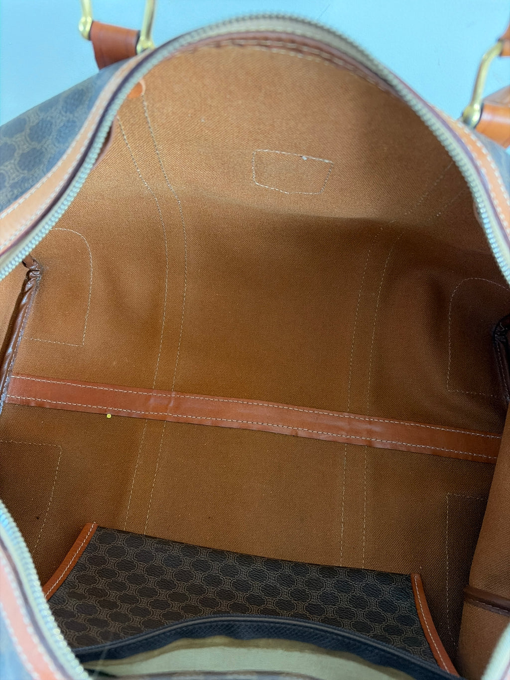 TRE99 - CELINE Macadam Canvas Boston Bag - 20