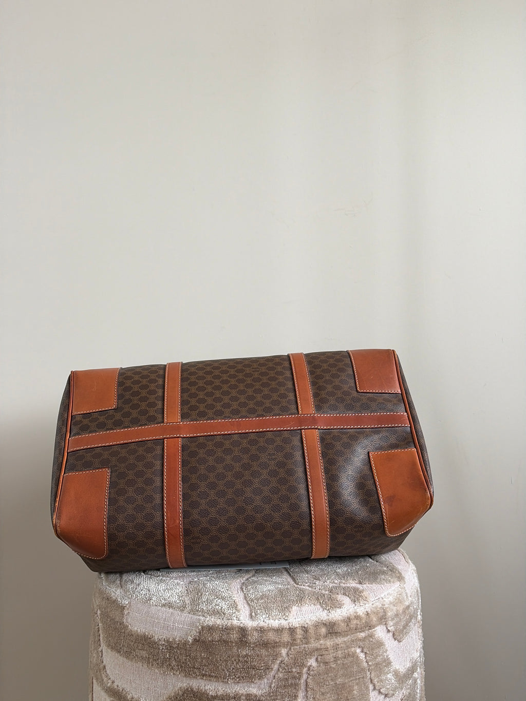 TRE99 - CELINE Macadam Canvas Boston Bag - 5